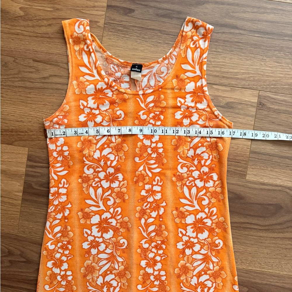 Vintage Y2K Hawaiian i Confess
Orange Floral Sleeveless Maxi Dress
Womens Size M - Picture 7 of 9